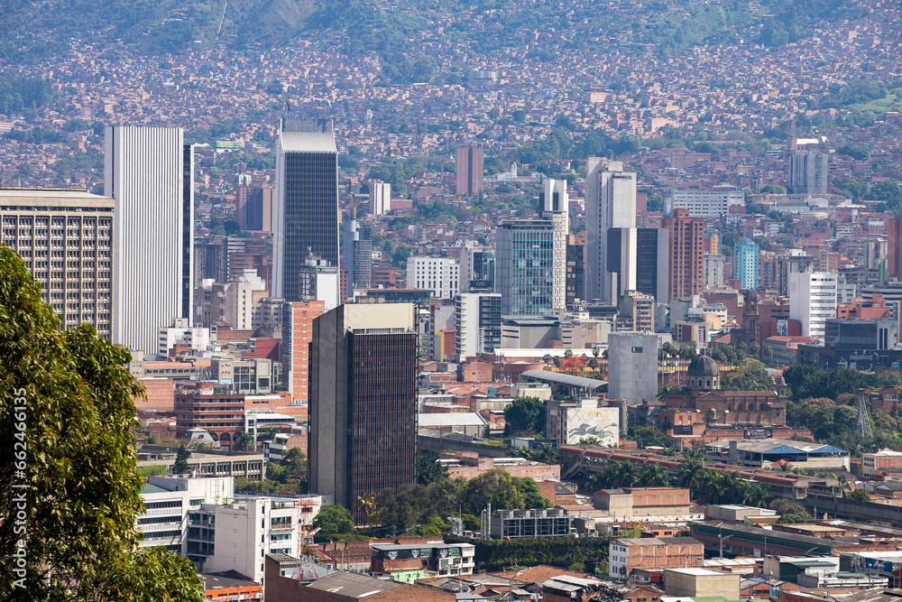 Medellin, Antioquia. Colombia - January 26, 2023. Air quality and noise have been one of the most continuous problems in the city