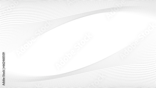 Abstract geometric technology background. Dotted curve or wave.