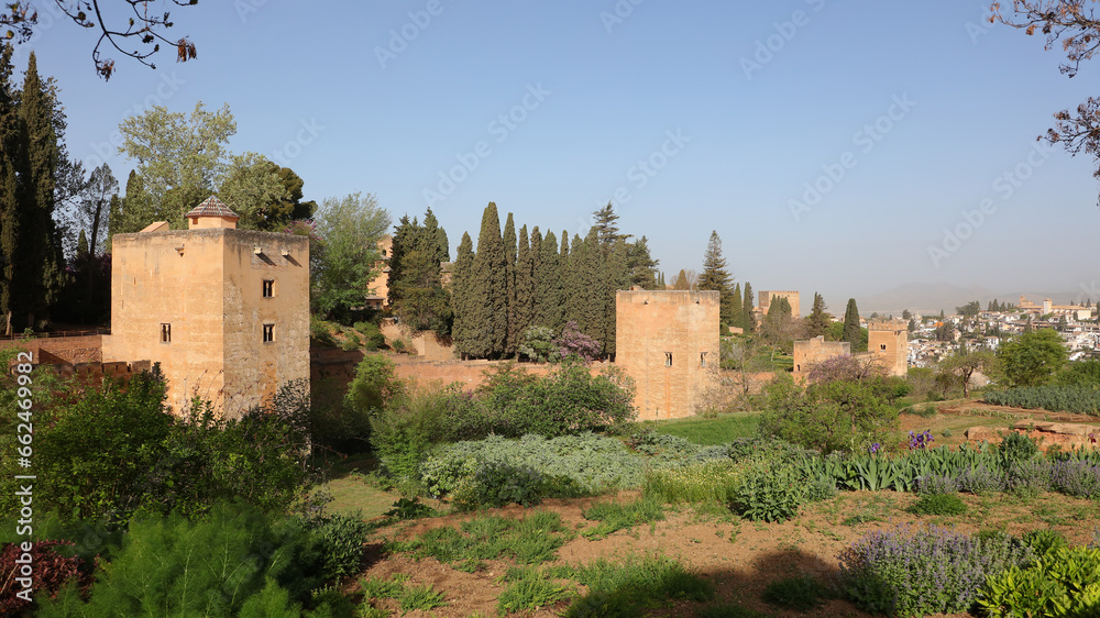 Torre de los Infantes, Torre Cautiva y Torre de los Picos, Alhambra, Granada, Andalucía, España