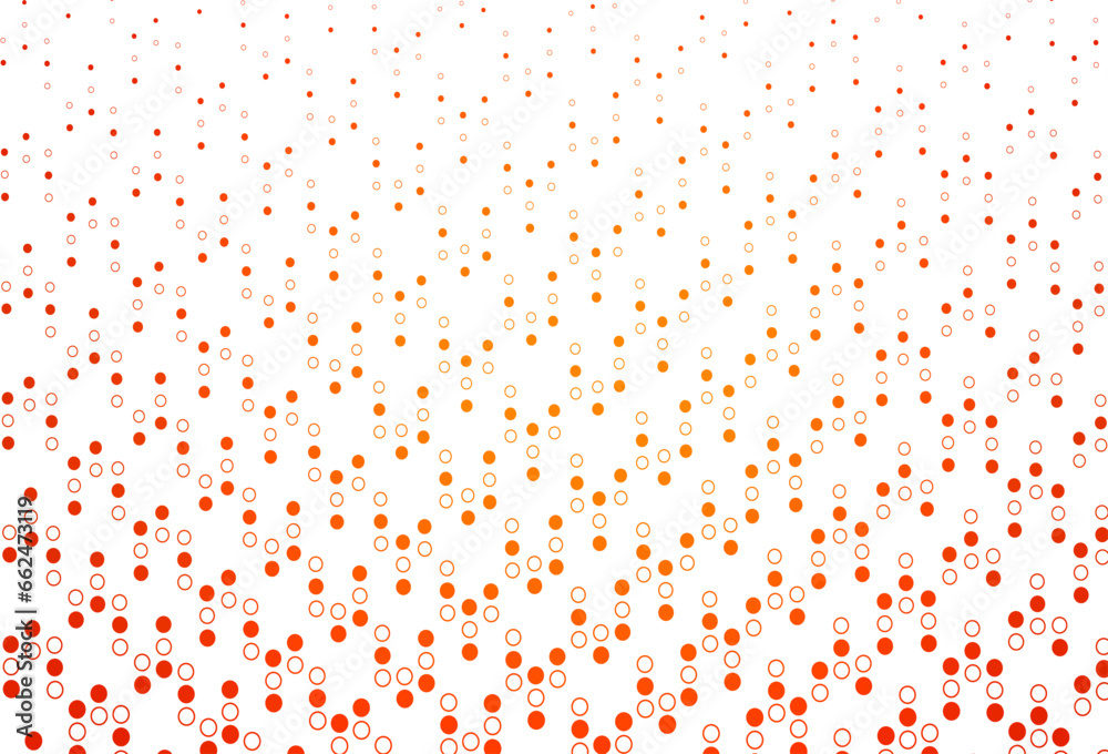Light Orange vector cover with spots. Light Orange vector cover with spots.