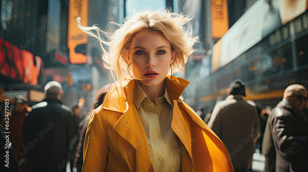 The Corporate Stride: Businesswoman's Journey Through New York City - Fictional Person, Generative AI The Corporate Stride: Businesswoman's Journey Through New York City - Fictional Person, Generative AI