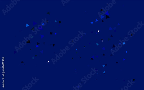 Fototapeta Naklejka Na Ścianę i Meble -  Light BLUE vector background with triangles.
