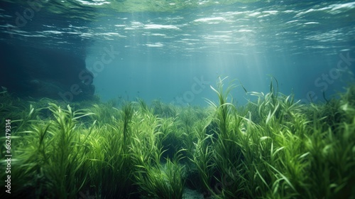 Underwater plants and grass © Krtola 