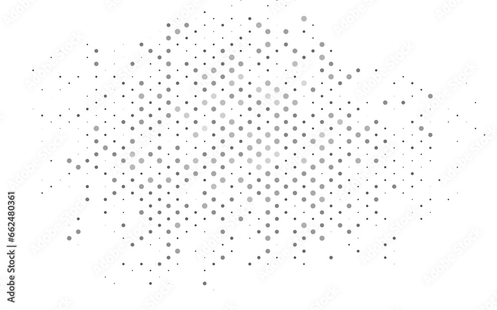 Light Silver, Gray vector backdrop with dots.