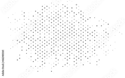 Light Silver  Gray vector backdrop with dots.