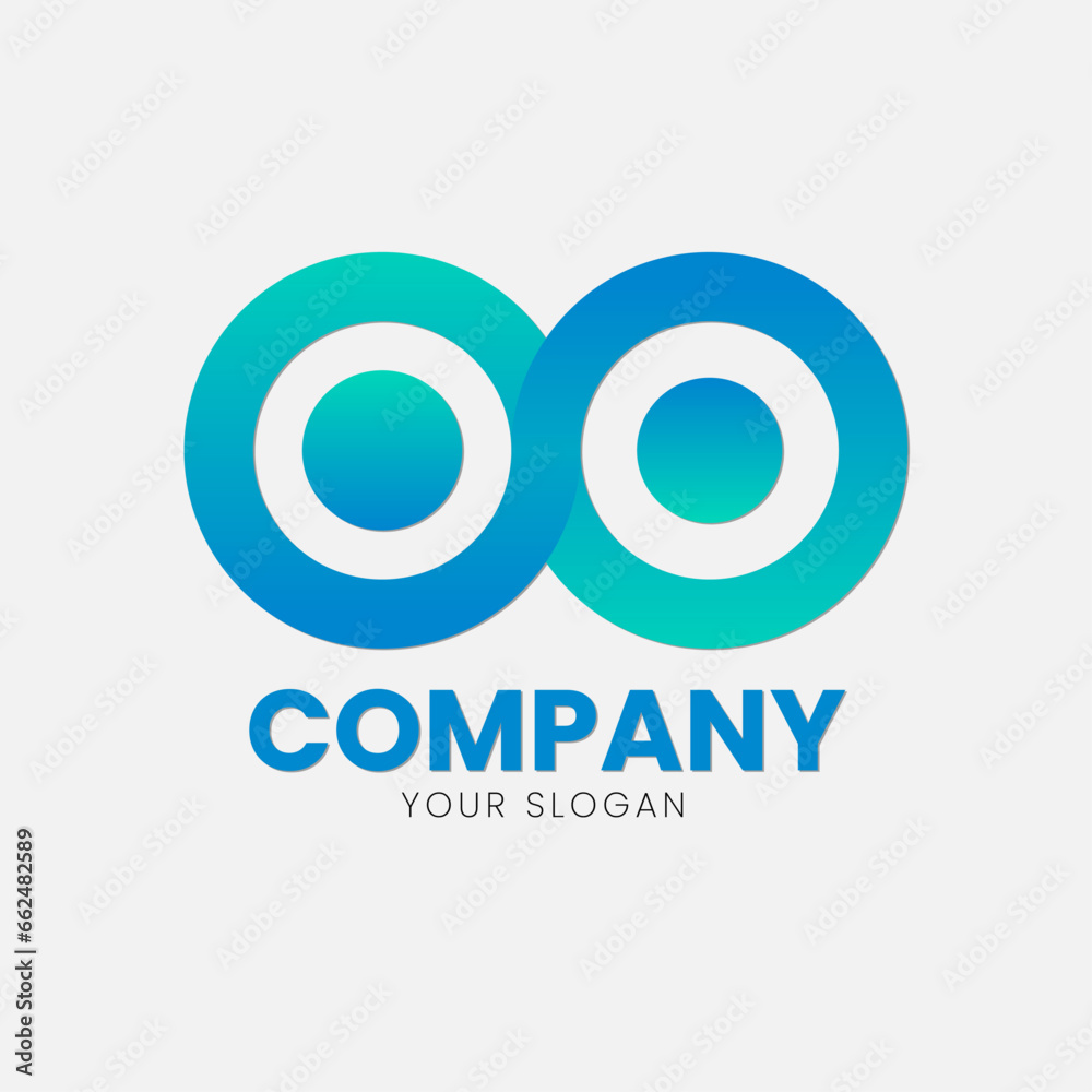 Infinity Logo design inspiration. suitable for technology, brand and company logos design. vector illustration