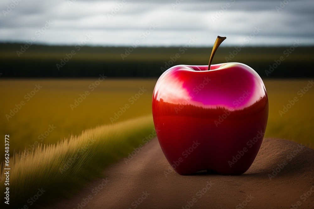 Obraz premium apple in the feilds