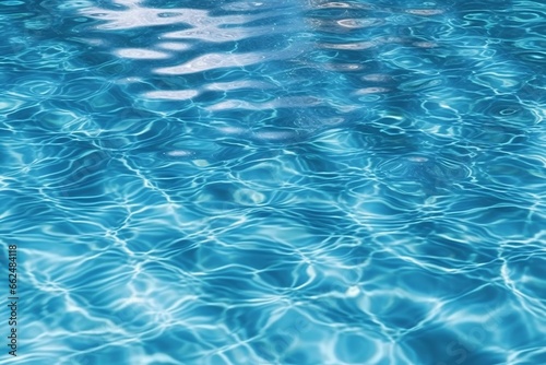 Blue rippled water background. Swimming pool rippled water background.