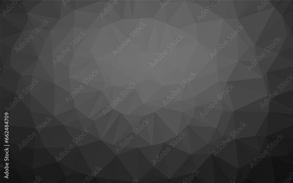 Obraz premium Dark Silver, Gray vector low poly layout.