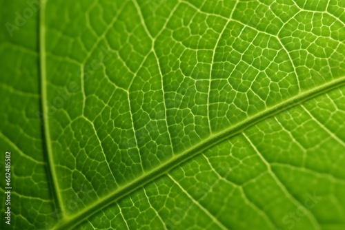 Close up of green leaf texture. Natural background. Macro shot. Close up of green leaf texture for nature background and copy space.