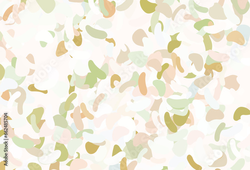 Light Green  Red vector pattern with chaotic shapes.