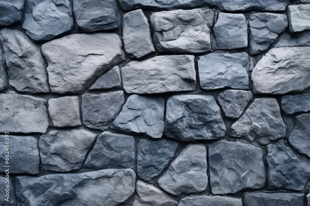 Fototapeta premium Black stone wall texture. Abstract background for design with copy space.