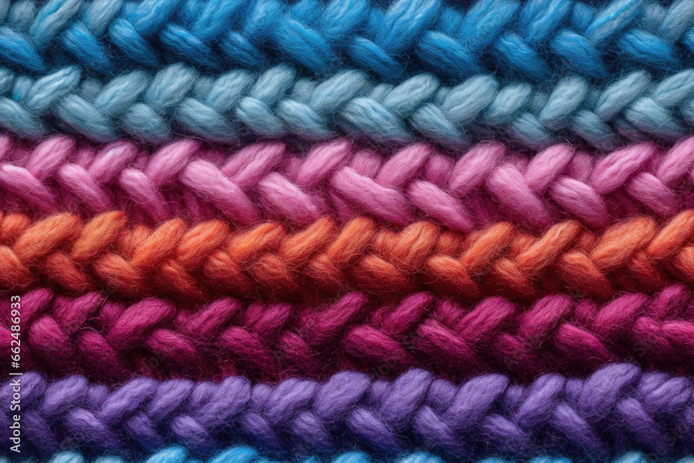 seamless pattern - knitted texture of a colorful extile
