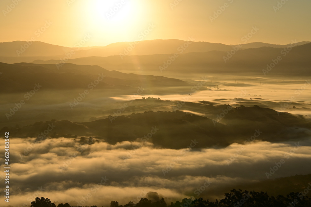 Fototapeta premium sunrise in the mountains