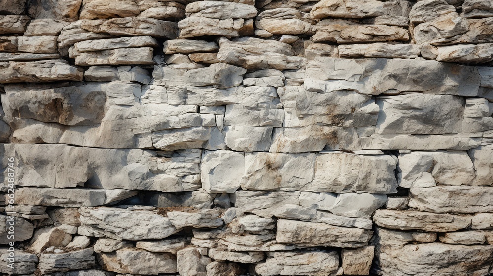 White Stone Wall Texture, Generative AI White Stone Wall Texture, Generative AI