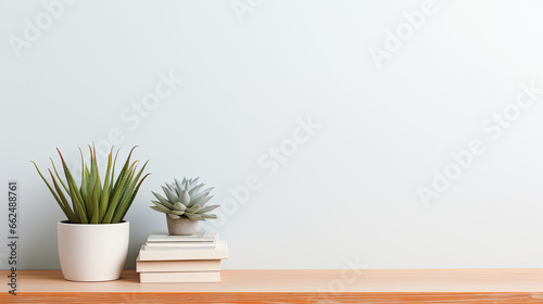 plant in a vase on the table