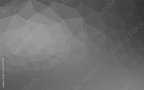 Light Silver, Gray vector triangle mosaic texture.