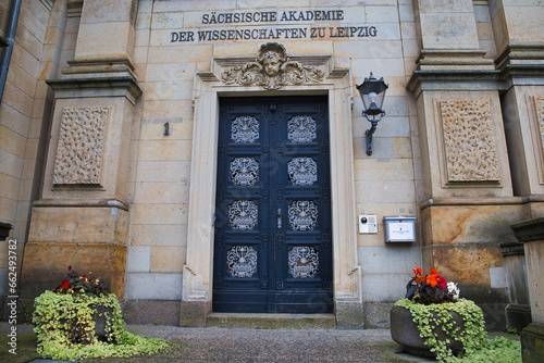 Portal der Sächsische Akademie der Wissenschaften in Leipzig, Sachsen, Deutschland