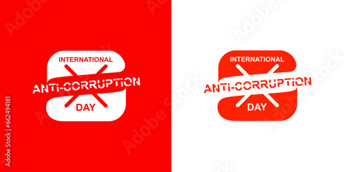vector is the commemoration of world anti-corruption day.