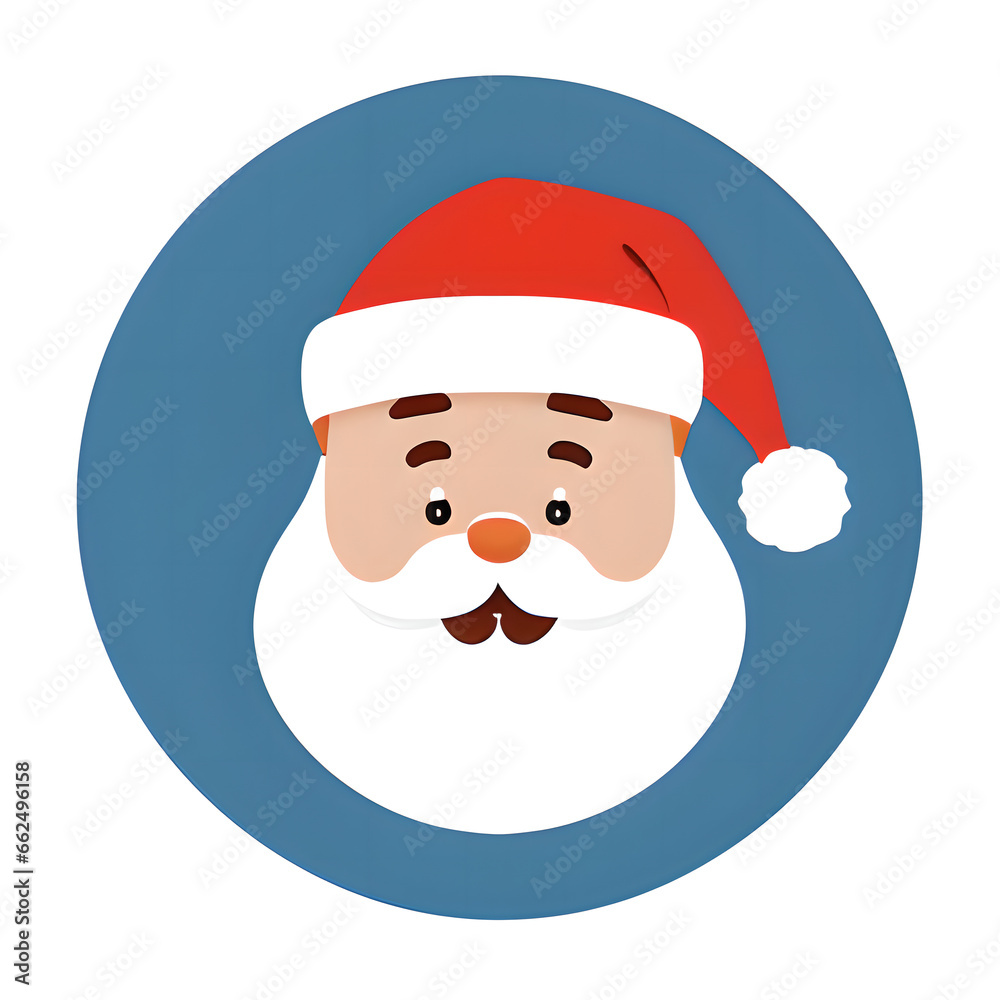 Santa head Icon logo round.x-mas, christmas, Santa head Icon logo round.x-mas, christmas,