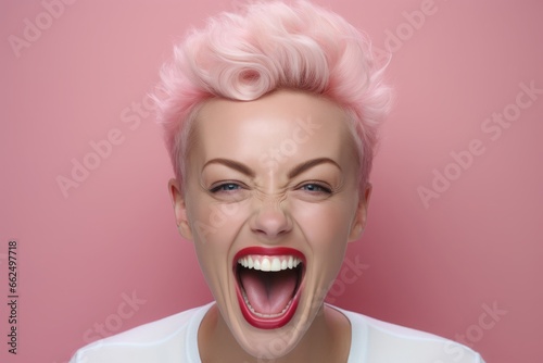 笑う女性,Generative AI AI画像