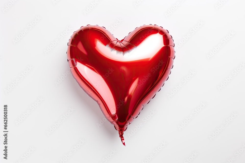 Metallic red heart shaped balloon for Valentine s Day party decoration