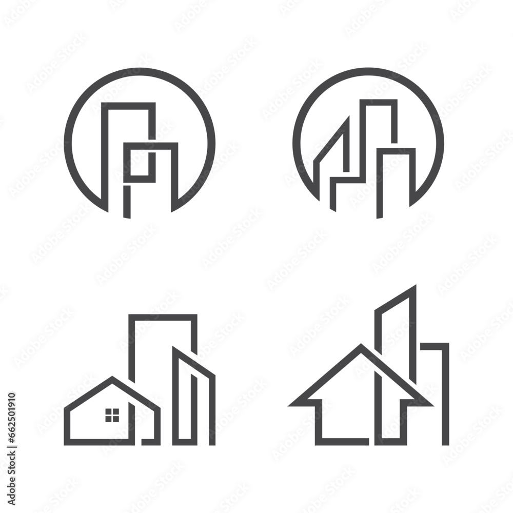 simple Building symbol Logo Vector Icon Illustration simple Building symbol Logo Vector Icon Illustration