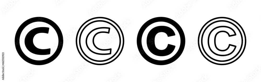 Copyright icon vector. copyright symbol Copyright icon vector. copyright symbol