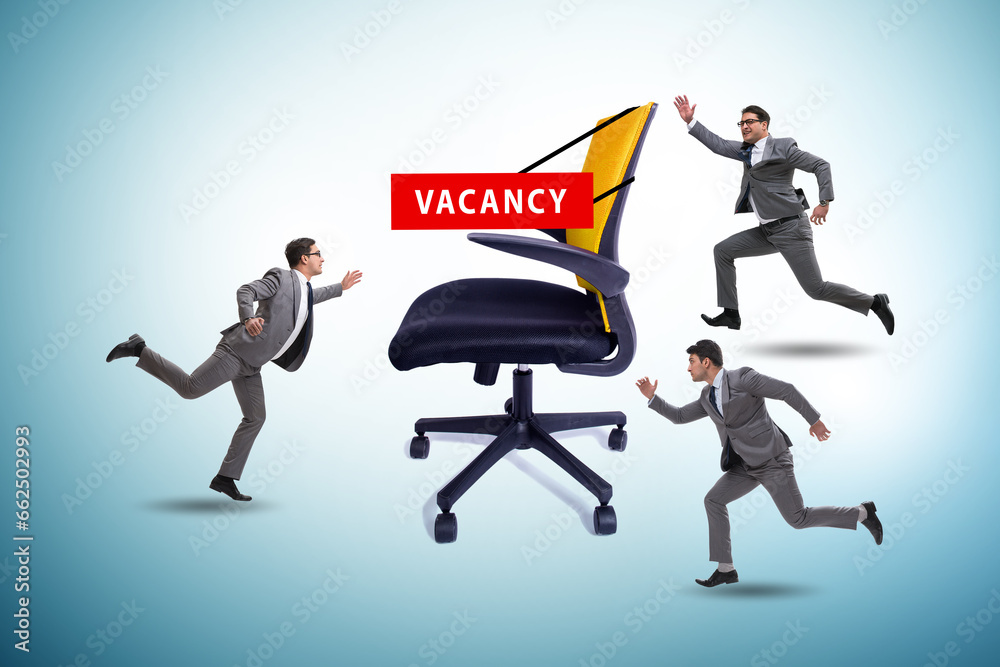 Recruitment concept with office chair Recruitment concept with office chair