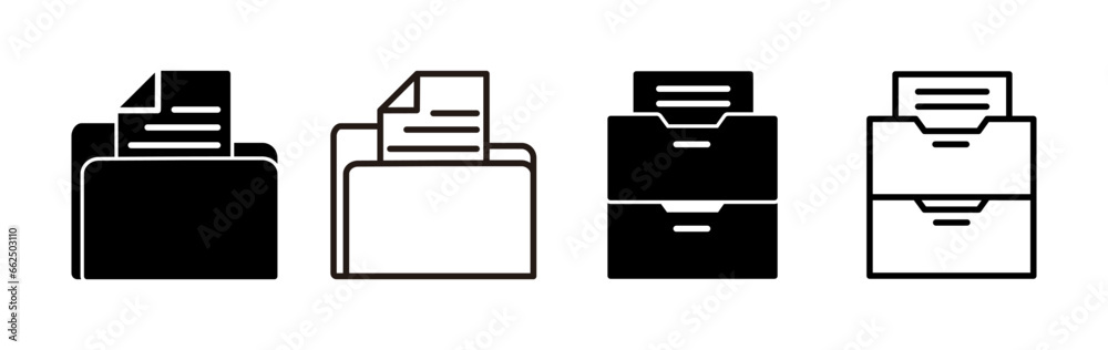 Archive icon vector. archive storage icon vector. folders icon.