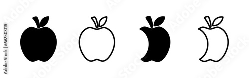 Apple icon vector. apple symbol