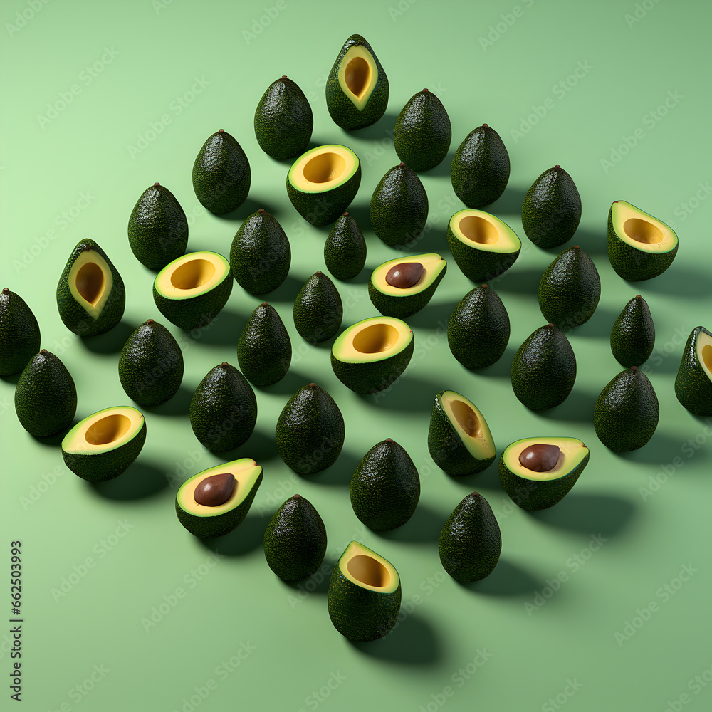 Avocado, healthy food, natural ingredients, abstract illustration Avocado, healthy food, natural ingredients, abstract illustration