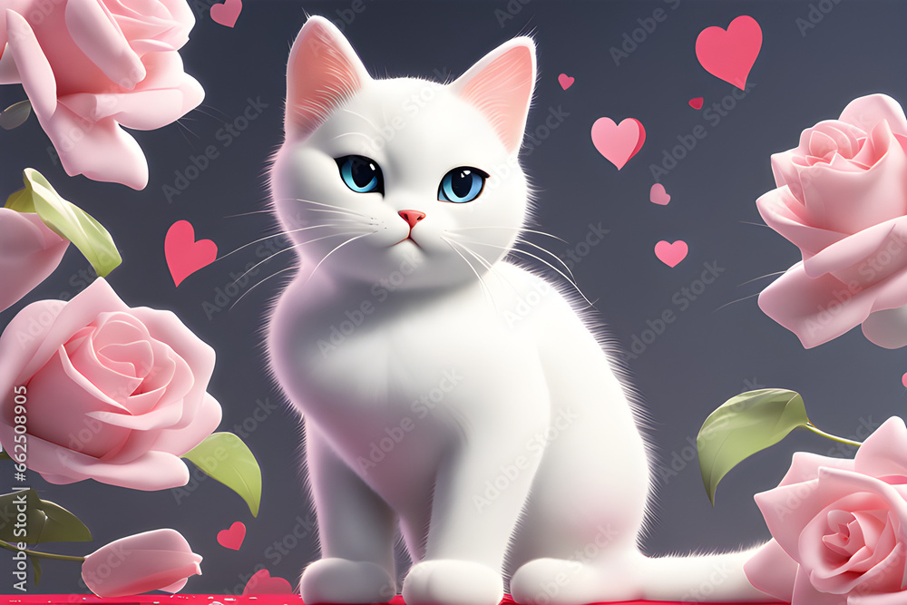 portrait of a cat.
Generative AI