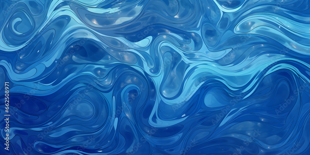Blue Rippling Water Pattern, Wobble paste texture