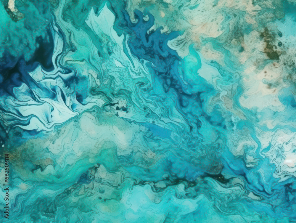 Obraz premium Abstract Colorful Liquid Marble Texture, Generative AI