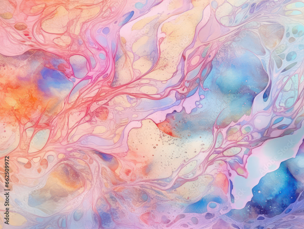 Abstract Colorful Liquid Marble Texture, Generative AI Abstract Colorful Liquid Marble Texture, Generative AI