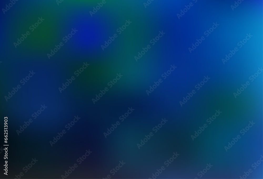 Dark BLUE vector glossy abstract template.