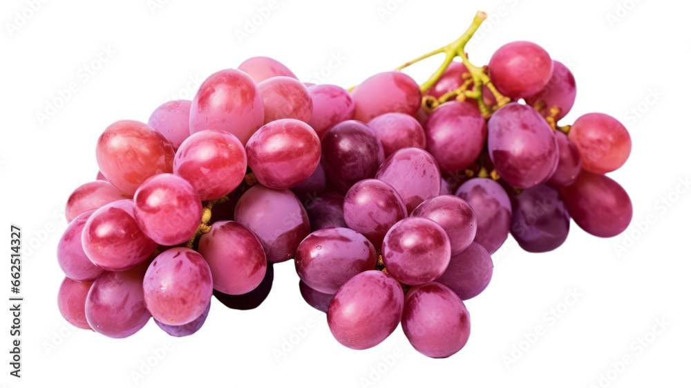 Bunch of ripe grapes on transparent white background Bunch of ripe grapes on transparent white background