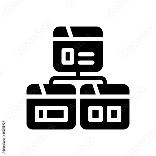 site map glyph icon