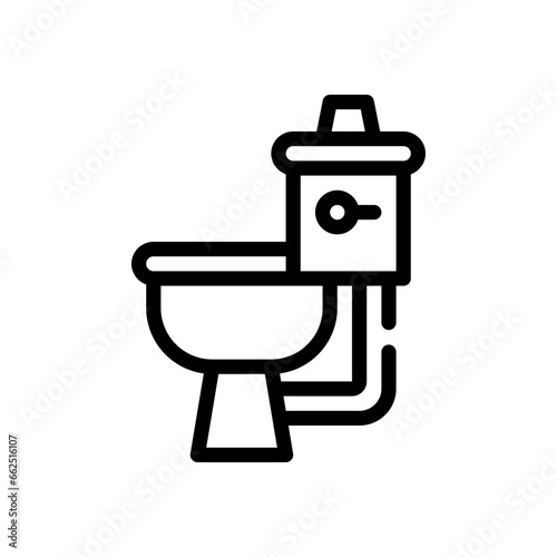 toilet line icon