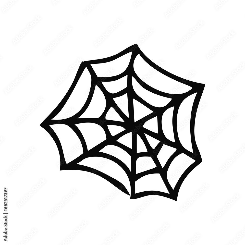 Scary Spider Web Halloween With White Background Scary Spider Web Halloween With White Background