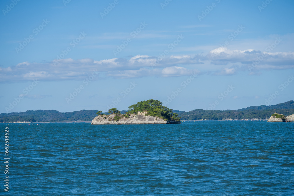 日本の宮城県のとても美しい松島海岸の風景