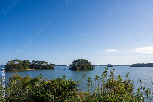 日本の宮城県のとても美しい松島海岸の風景