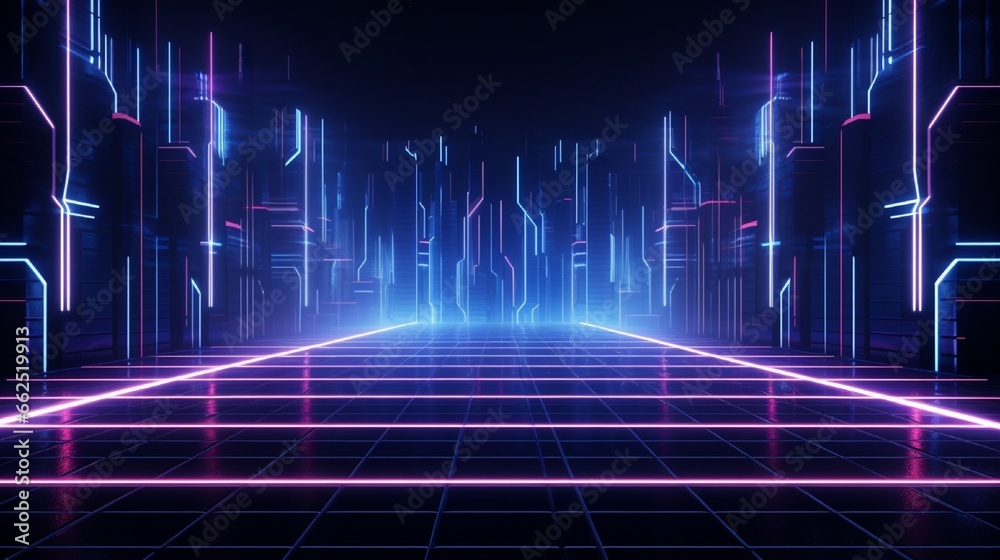 Neon lights background design Neon lights background design