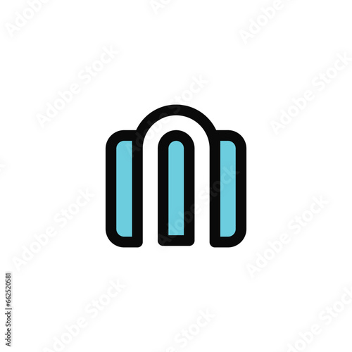 the logo consists of the letters M and N monogram.