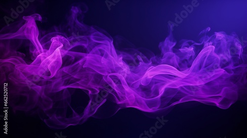 Purple neon frame smoke effect