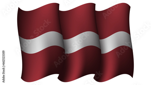 Free Download latvia macedonia waving flag design vector illustration - GFXLoad