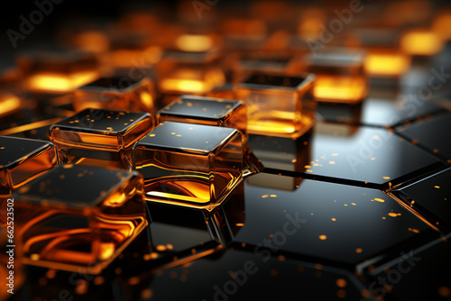 abstract background scifi hexagons, simple