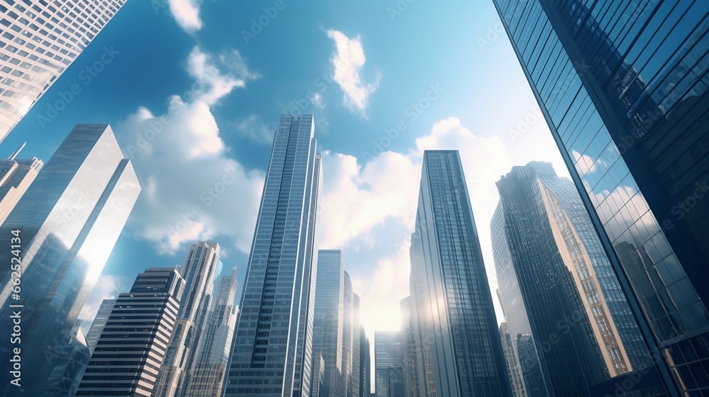 space for text on realistic urban tall buildings background, background image, AI generated space for text on realistic urban tall buildings background, background image, AI generated