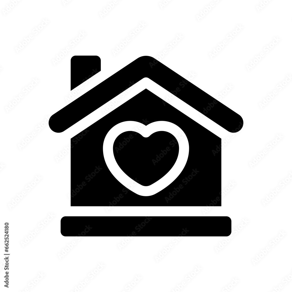 house glyph icon